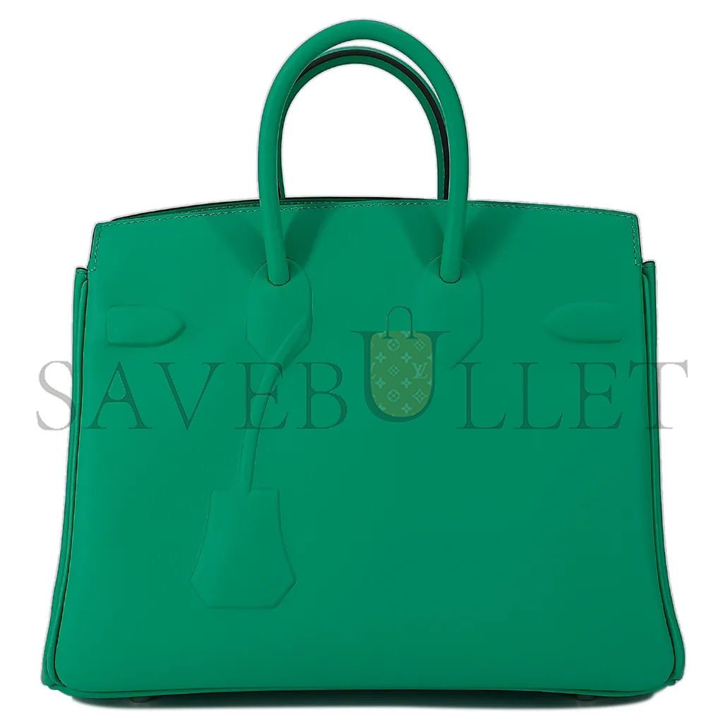 h**mes master birkin 25 shadow swift leather phanT0m mint green bag h082629ck60 (25*20*13cm)